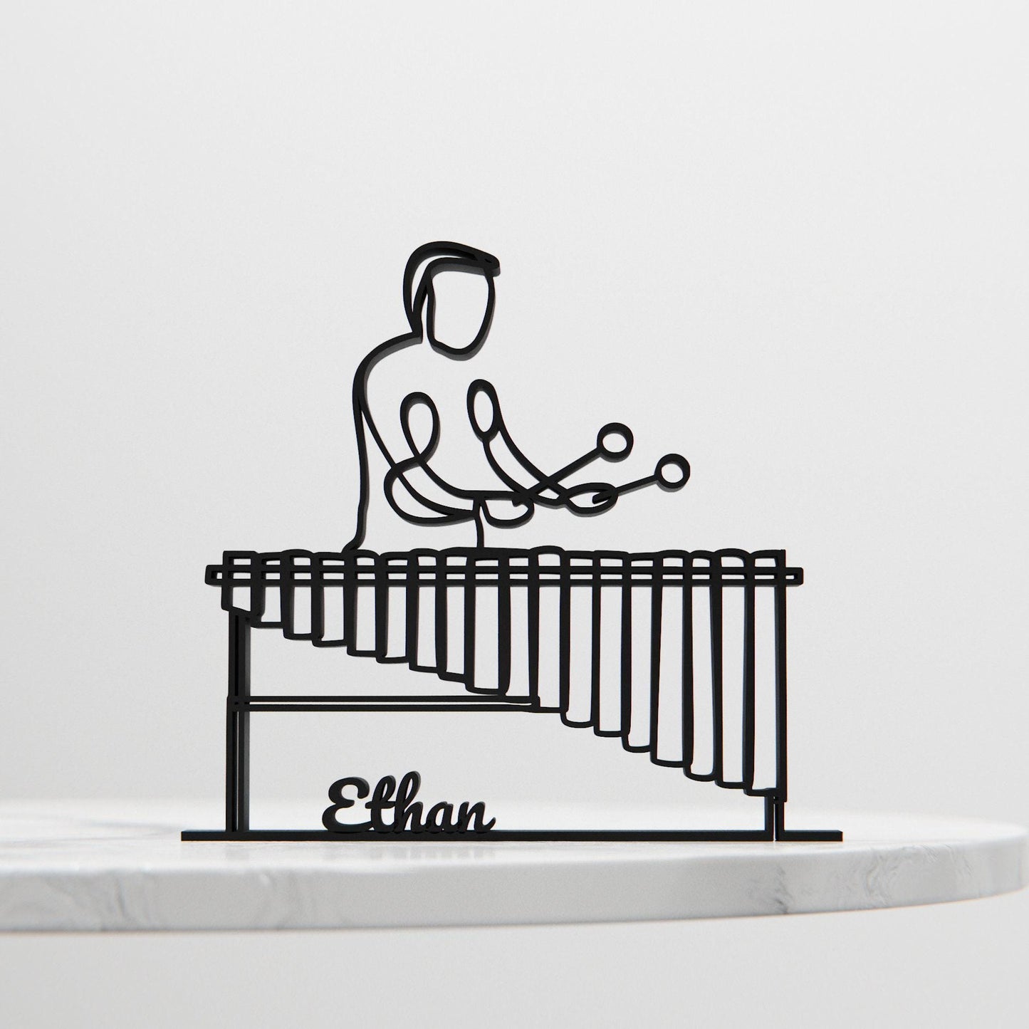 Anatolian Gift BoxMarimba Player - Customized Line Art Figure