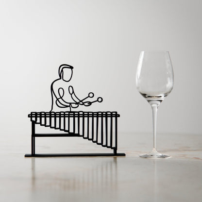Anatolian Gift BoxMarimba Player - Customized Line Art Figure
