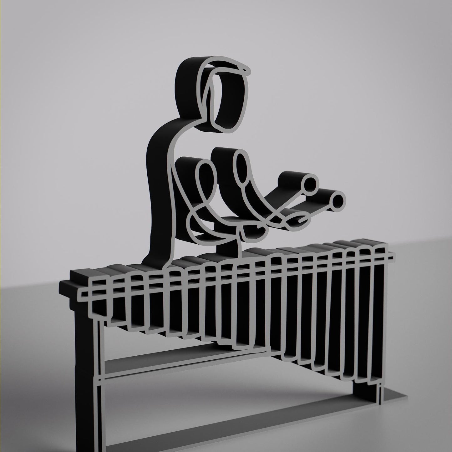 Anatolian Gift BoxMarimba Player - Customized Line Art Figure