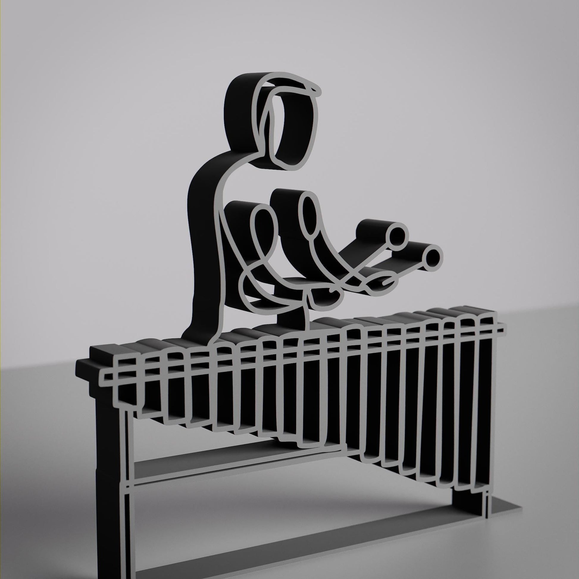 Anatolian Gift BoxMarimba Player - Customized Line Art Figure