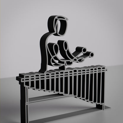 Anatolian Gift BoxMarimba Player - Customized Line Art Figure