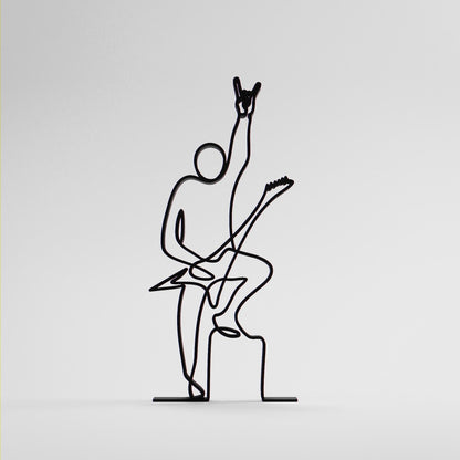 Anatolian Gift BoxMetalhead Guitarist - Customized Line Art Figure