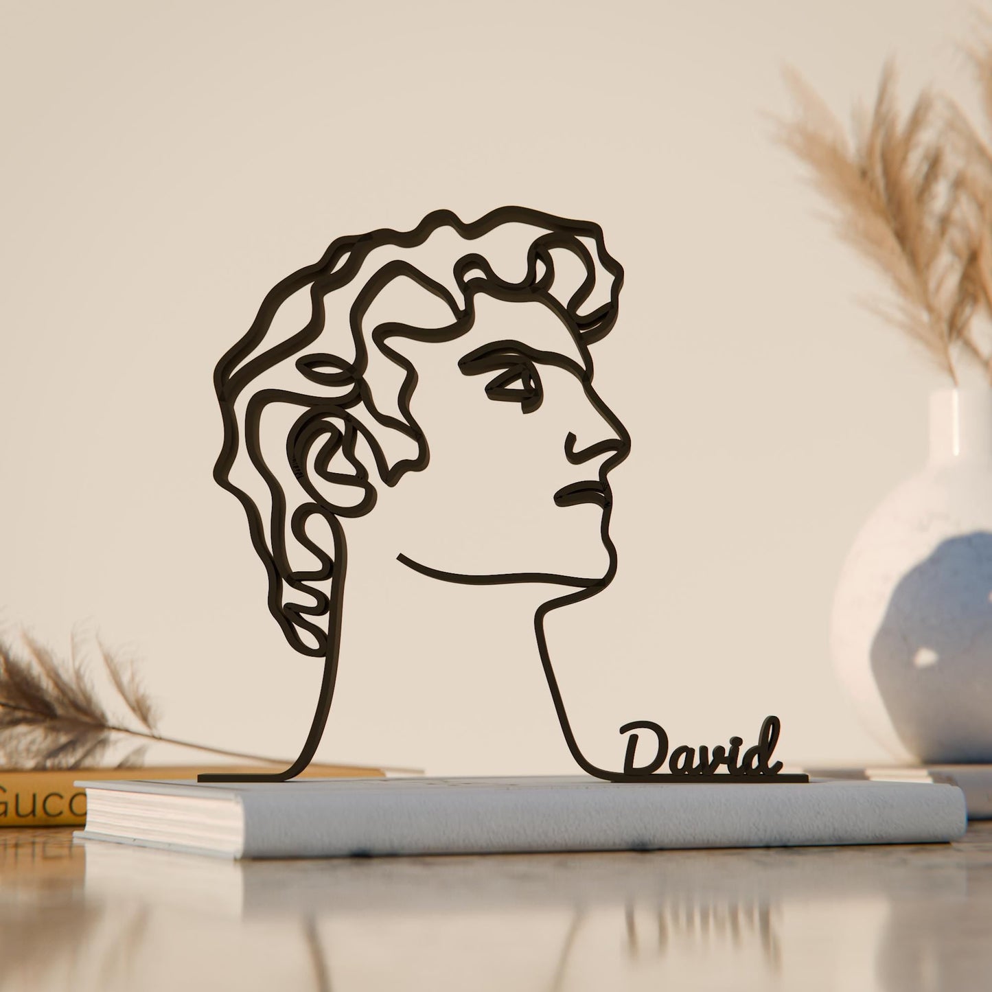 Anatolian Gift BoxMichelangelo's David - Customized Line Art Figure