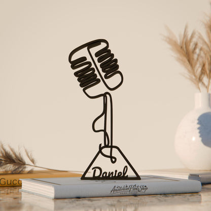Anatolian Gift BoxMicrophone - Customized Line Art Figure