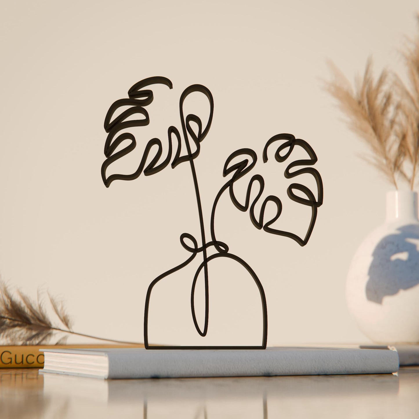 Anatolian Gift BoxMonstera Plant - Line Art Figure