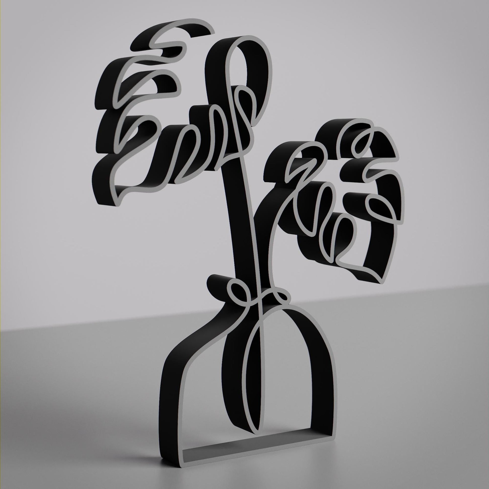 Anatolian Gift BoxMonstera Plant - Line Art Figure
