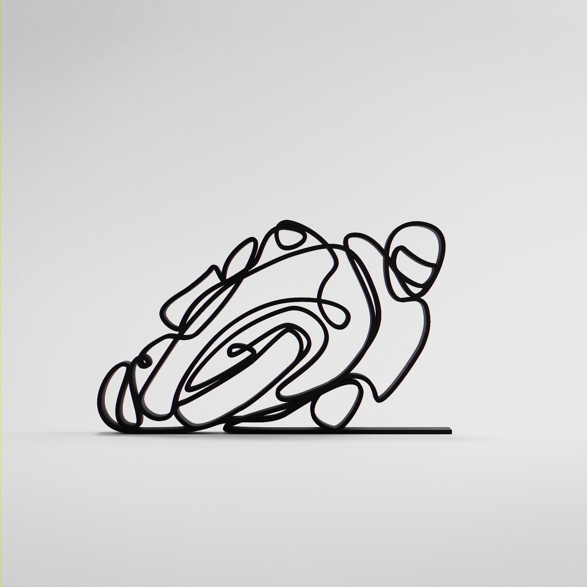 Anatolian Gift BoxMotorbiker - Customized Line Art Figure