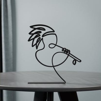 Anatolian Gift BoxNative American Flute Player - Customized Line Art Figure