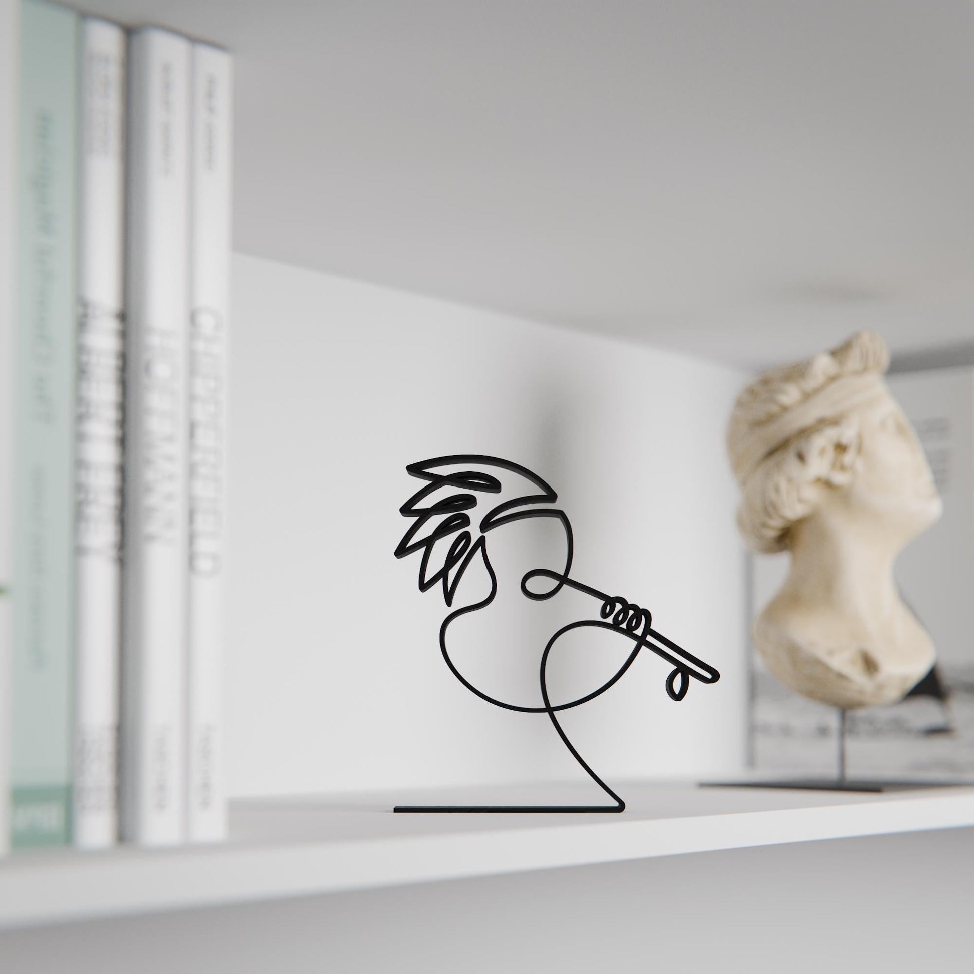 Anatolian Gift BoxNative American Flute Player - Customized Line Art Figure