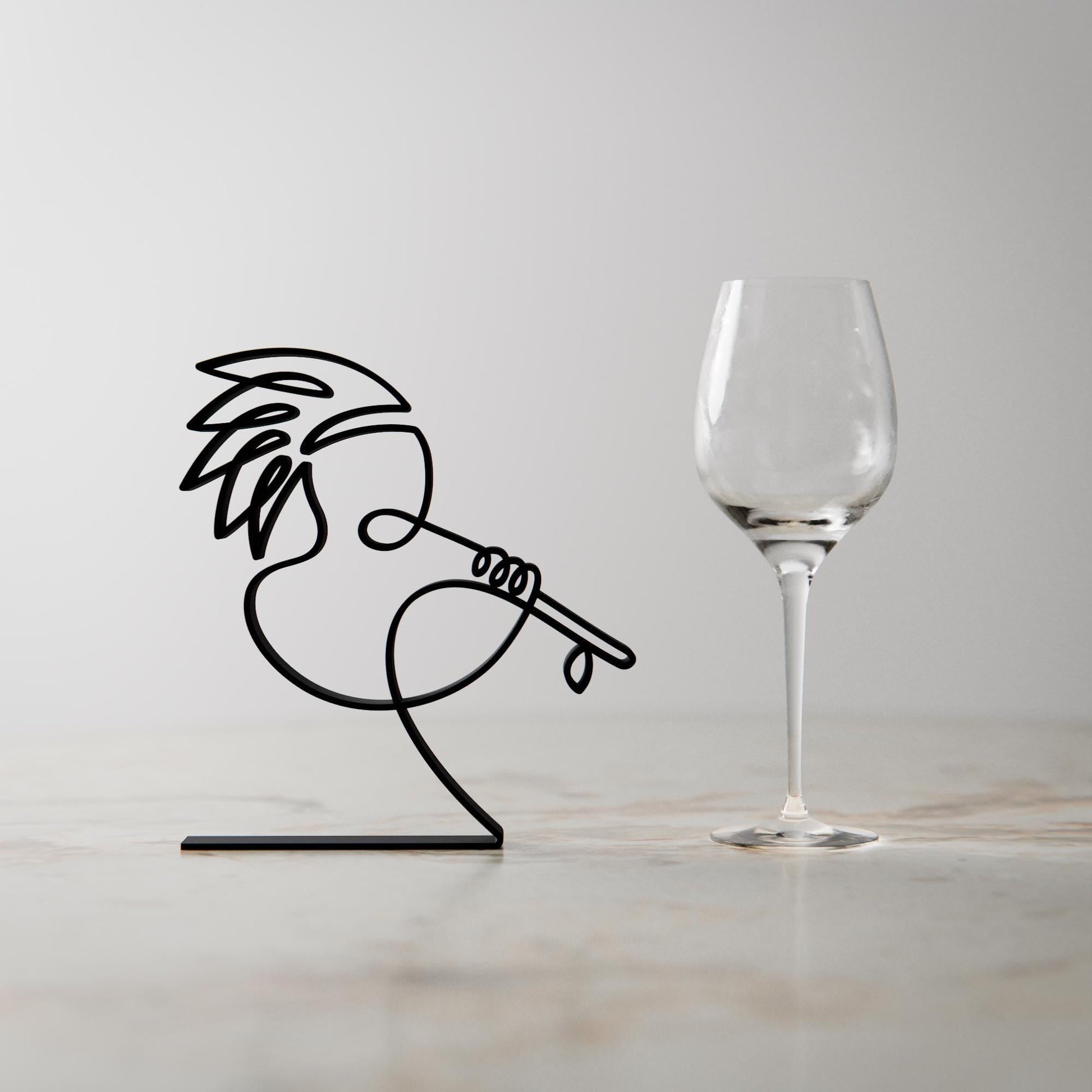 Anatolian Gift BoxNative American Flute Player - Customized Line Art Figure