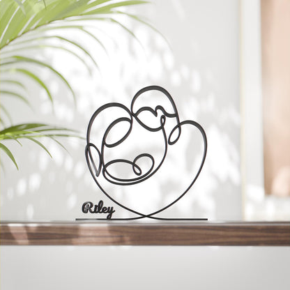 Anatolian Gift BoxNewborn - Customized Line Art Figure