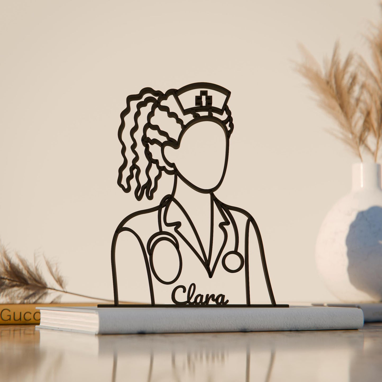 Anatolian Gift BoxNurse 02 - Customized Line Art Figure