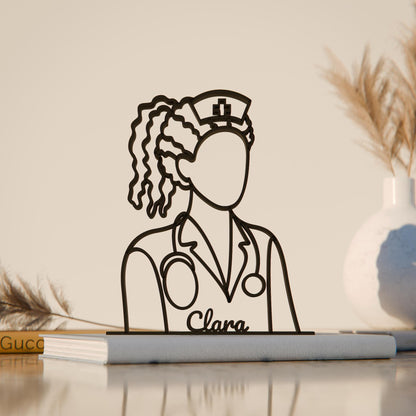 Anatolian Gift BoxNurse 02 - Customized Line Art Figure