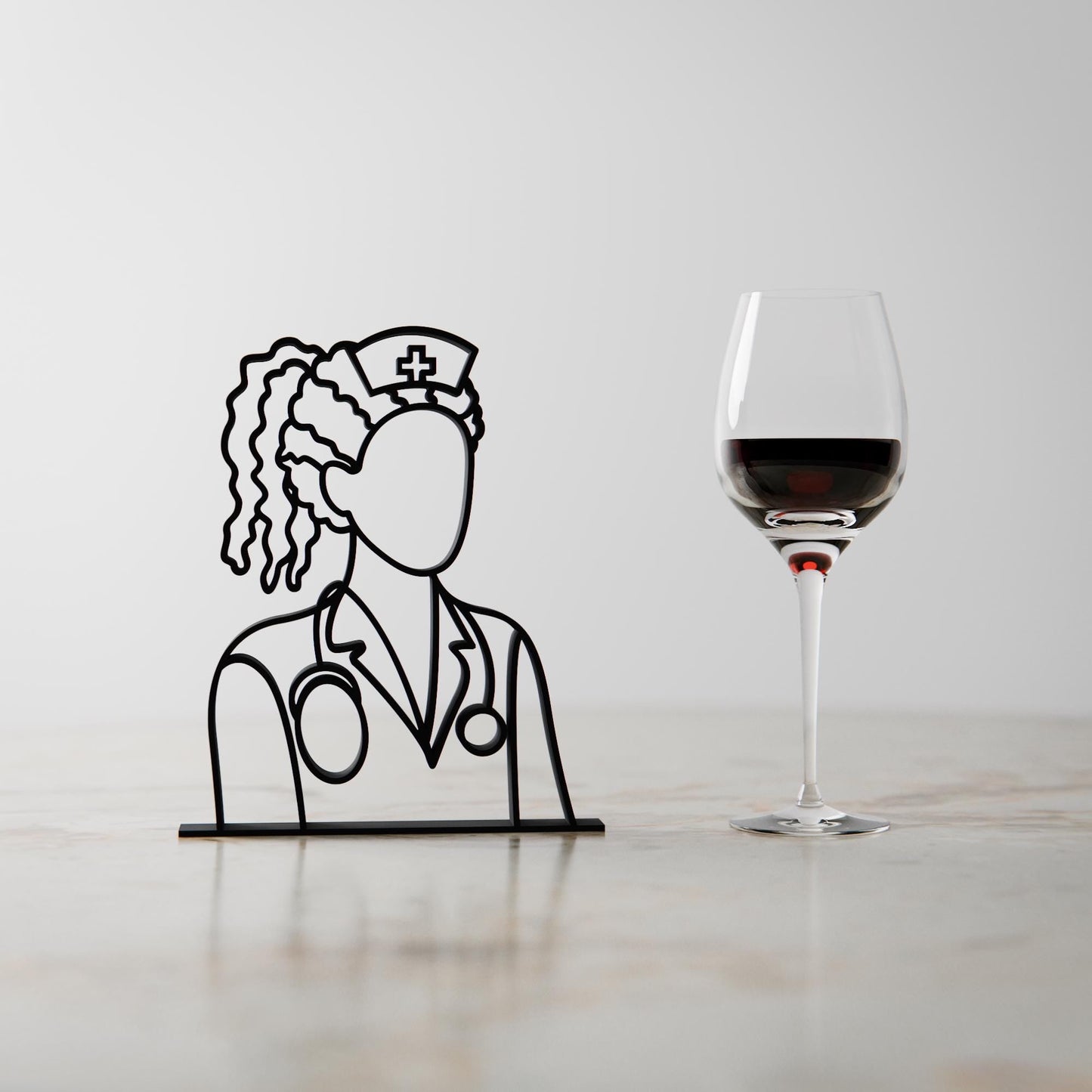 Anatolian Gift BoxNurse 02 - Customized Line Art Figure