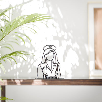Anatolian Gift BoxNurse - Customized Line Art Figure