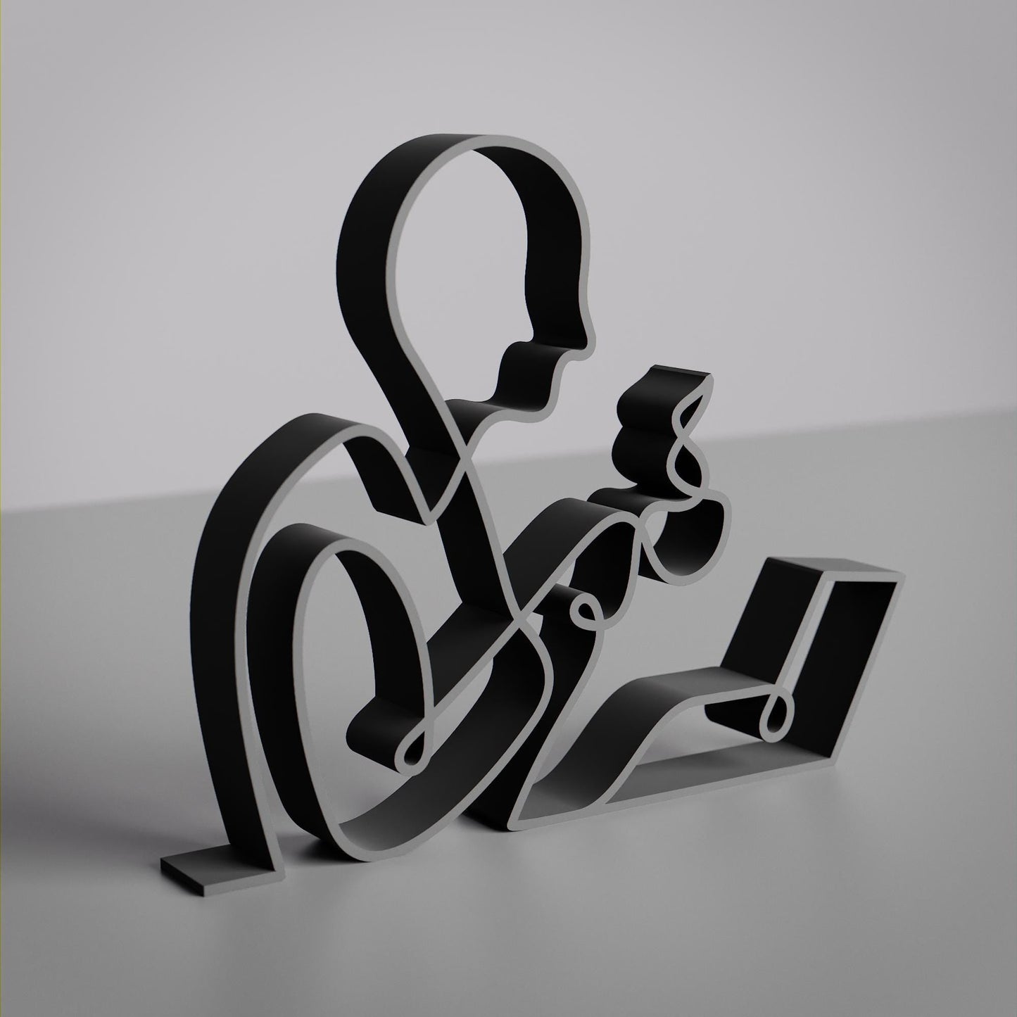 Anatolian Gift BoxOffice Worker - Customized Line Art Figure