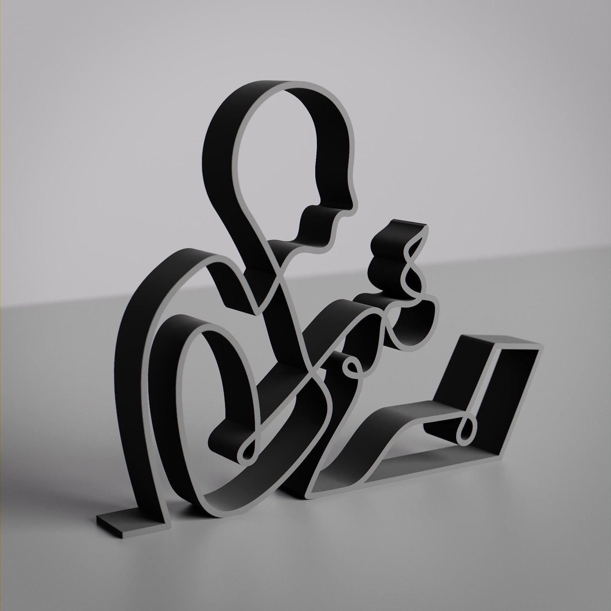 Anatolian Gift BoxOffice Worker - Customized Line Art Figure