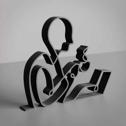 Anatolian Gift BoxOffice Worker - Customized Line Art Figure