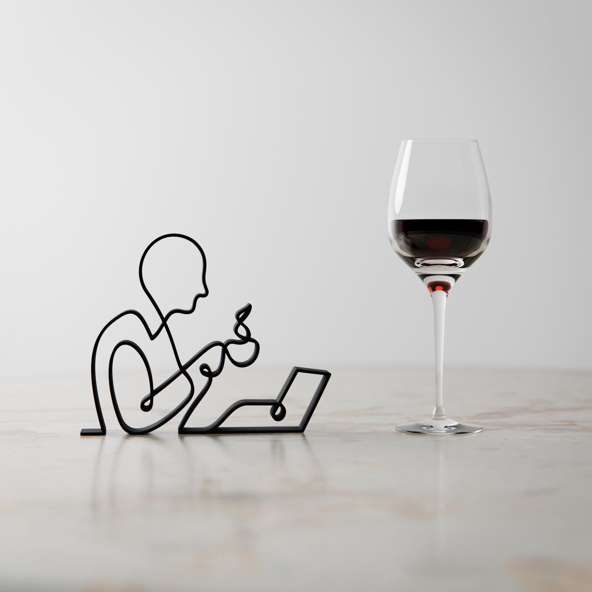 Anatolian Gift BoxOffice Worker - Customized Line Art Figure