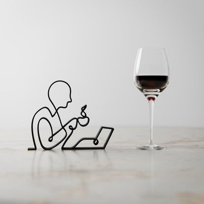 Anatolian Gift BoxOffice Worker - Customized Line Art Figure