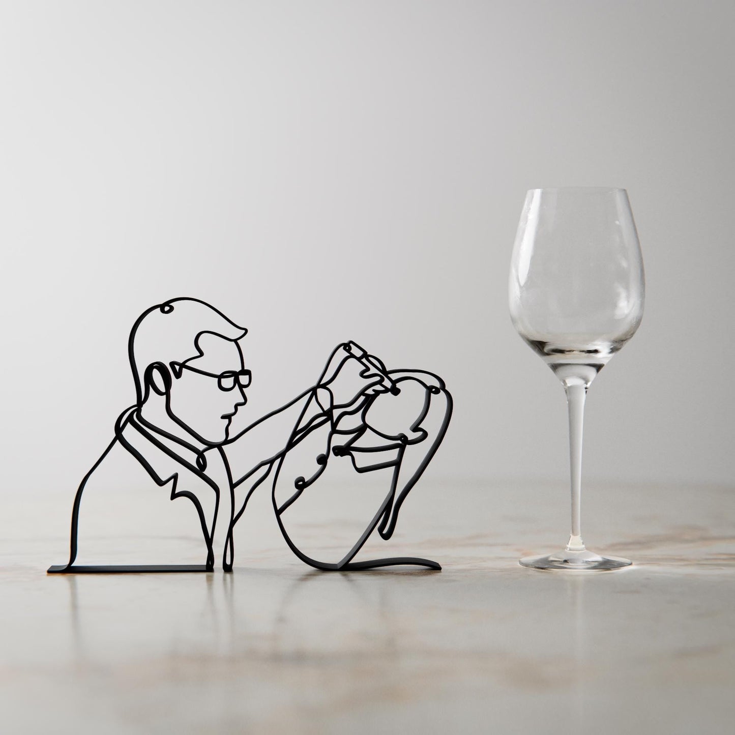 Anatolian Gift BoxOphthalmologist Ocular Sonographer - Customized Line Art Figure