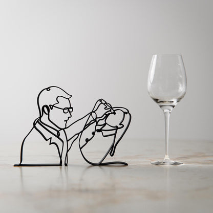 Anatolian Gift BoxOphthalmologist Ocular Sonographer - Customized Line Art Figure