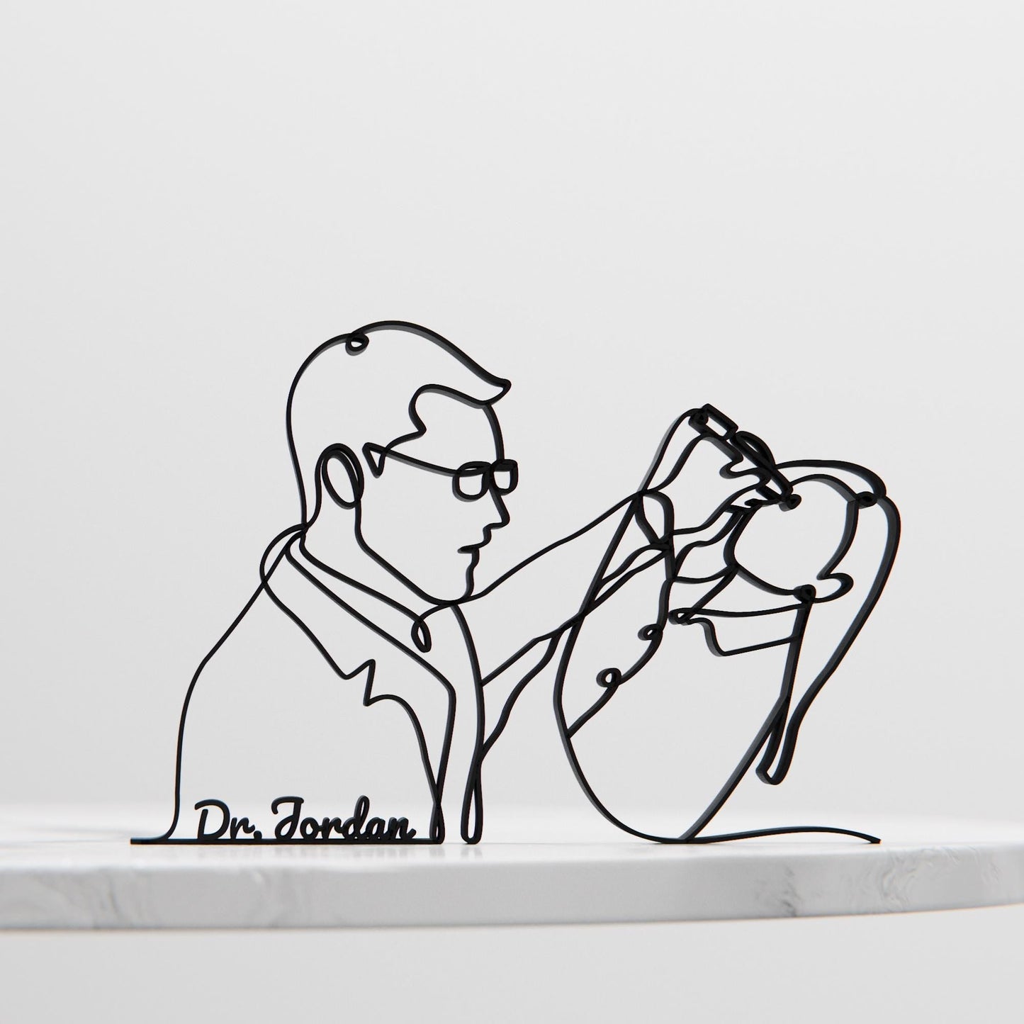 Anatolian Gift BoxOphthalmologist Ocular Sonographer - Customized Line Art Figure