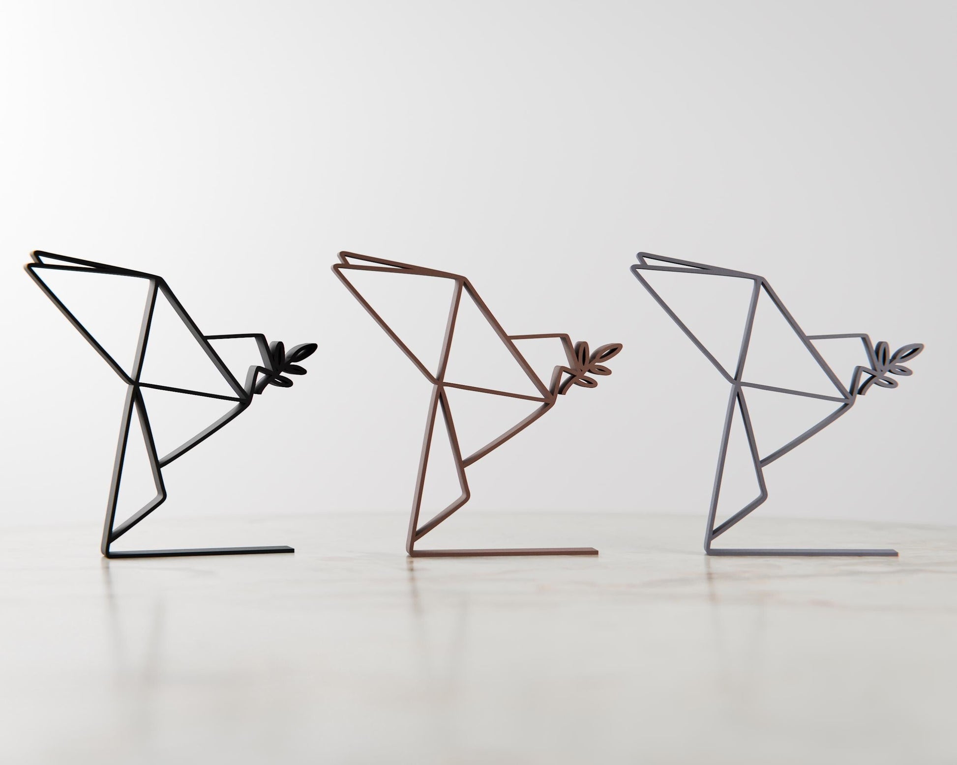 Anatolian Gift BoxOrigami Dove - Customized Line Art Figure