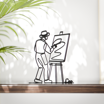 Painter - Customized Line Art Figure