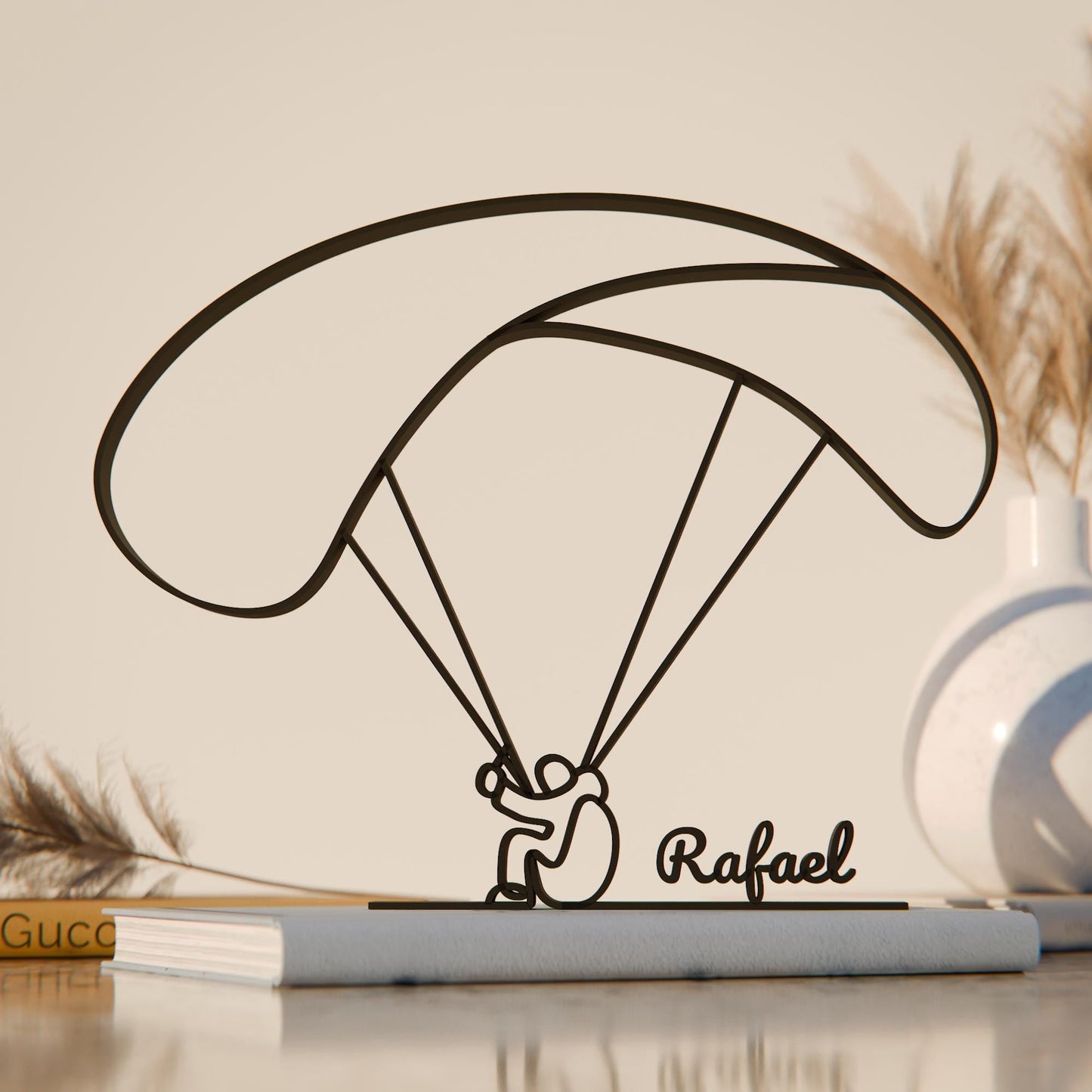 Anatolian Gift BoxParaglider - Customized Line Art Figure