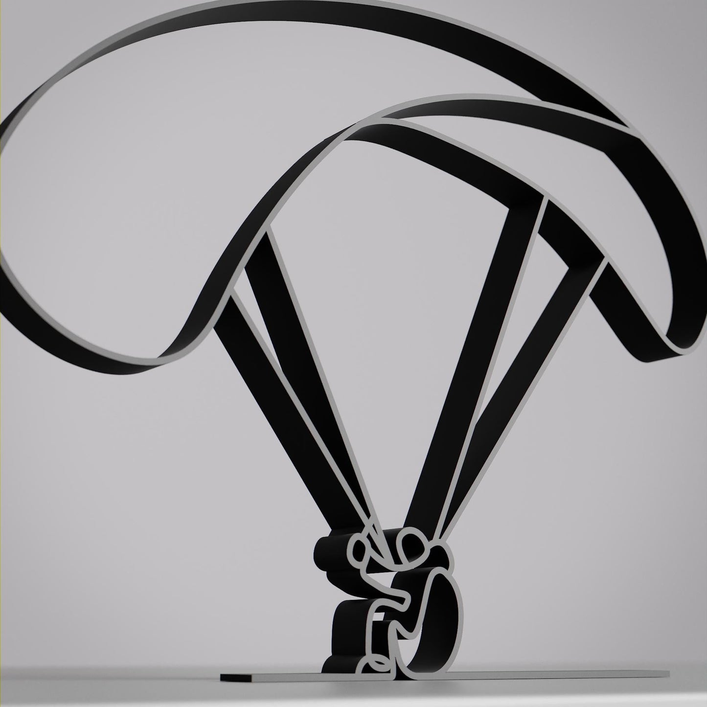 Anatolian Gift BoxParaglider - Customized Line Art Figure