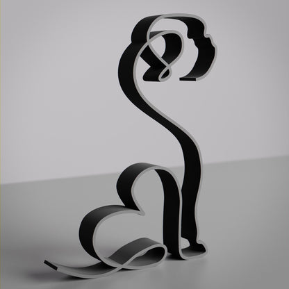 Anatolian Gift BoxPekingese Dog 31 - Line Art Figure