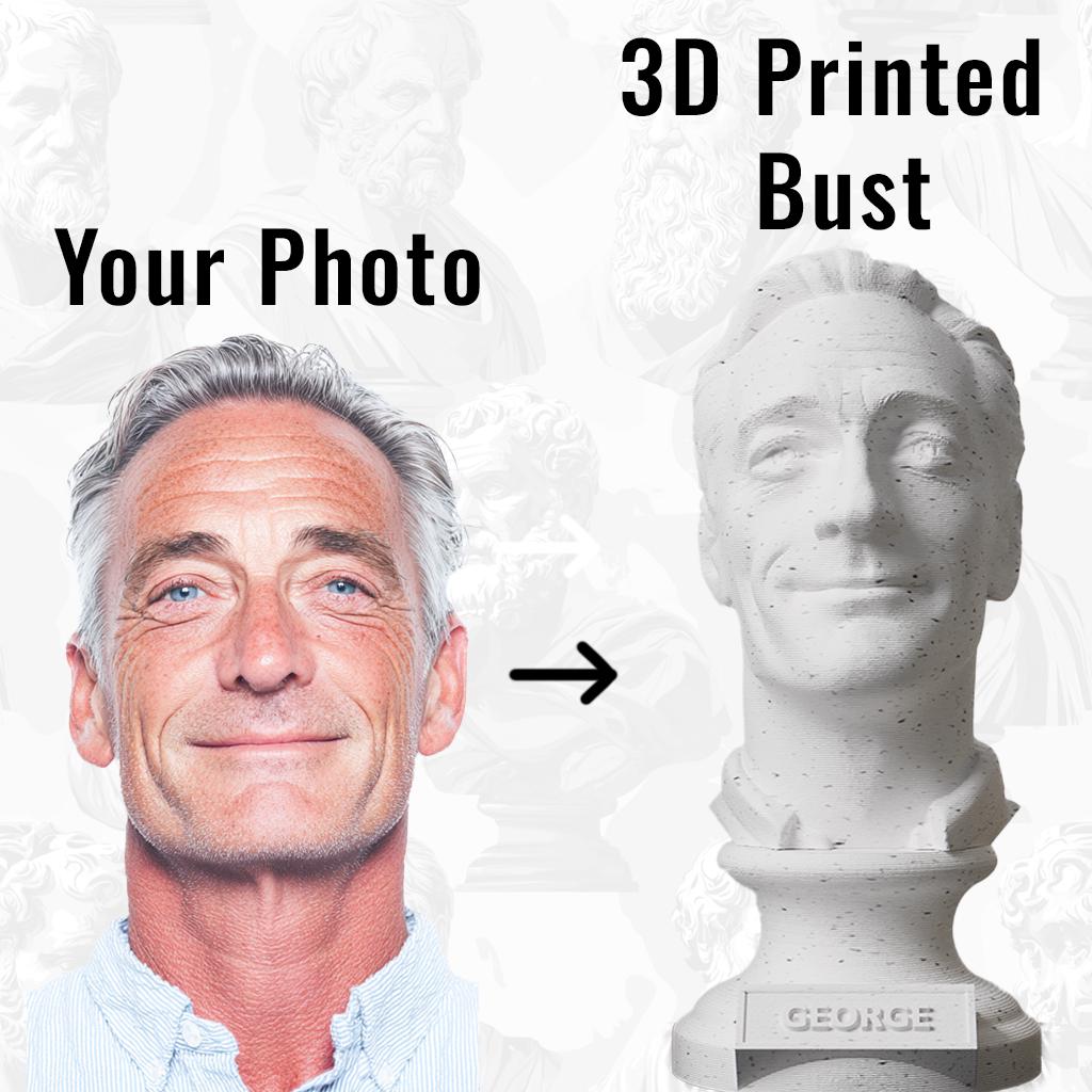 Anatolian Gift BoxPersonalized 3D Printed Bust from Photo