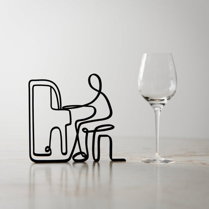 Anatolian Gift BoxPianist 02 - Customized Line Art Figure