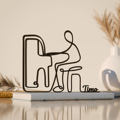 Anatolian Gift BoxPianist 02 - Customized Line Art Figure