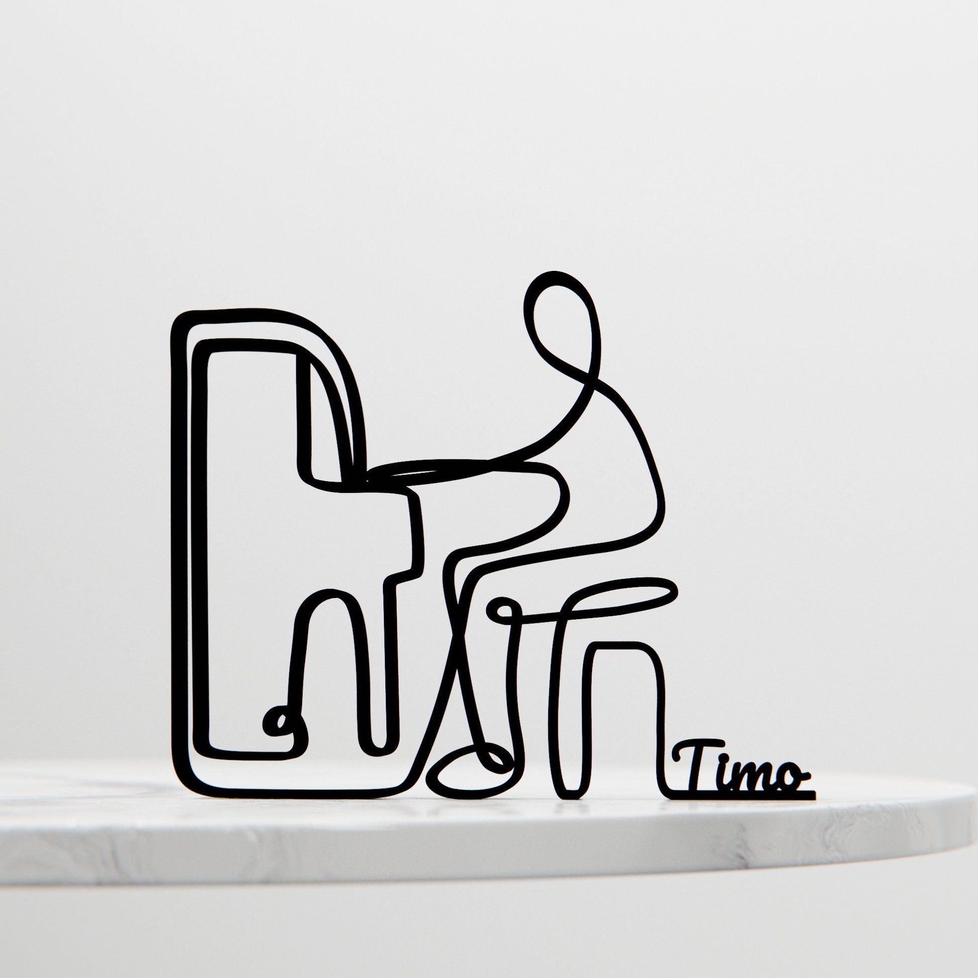 Anatolian Gift BoxPianist 02 - Customized Line Art Figure