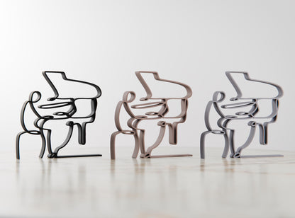 Anatolian Gift BoxPianist - Customized Line Art Figure