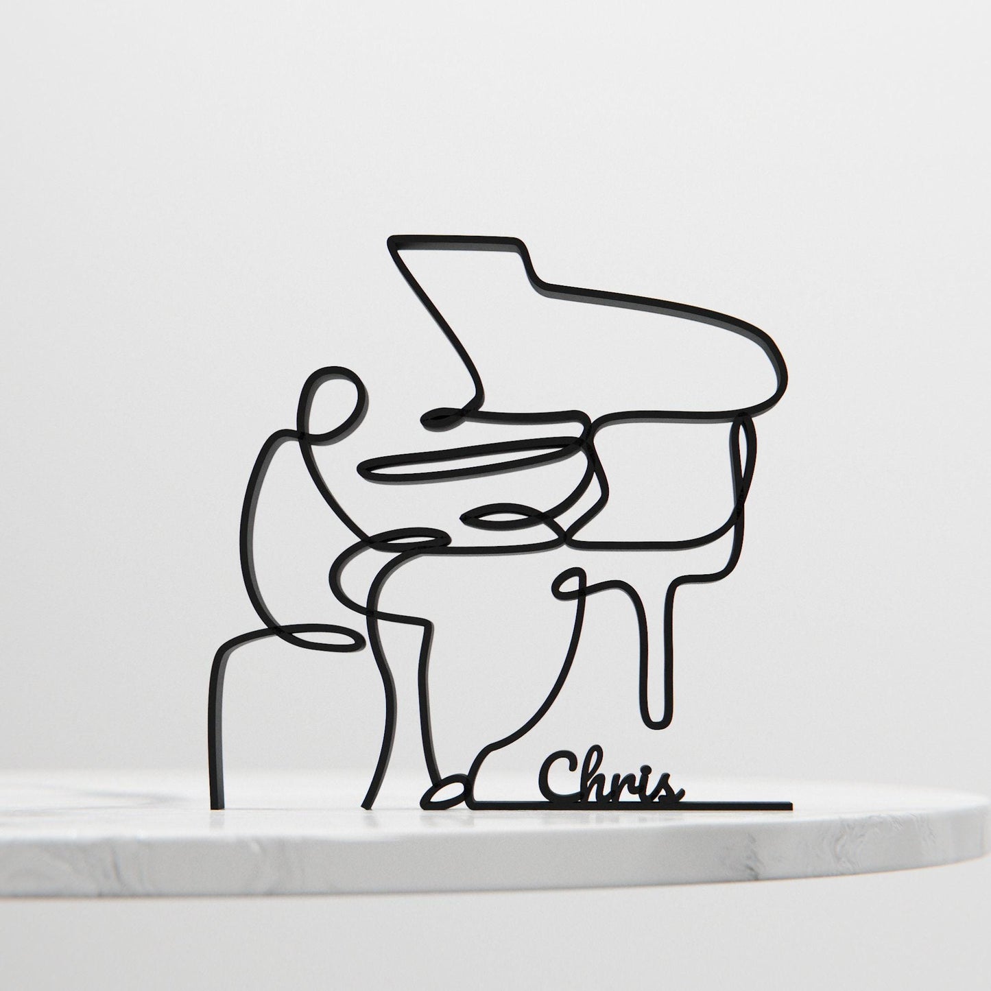 Anatolian Gift BoxPianist - Customized Line Art Figure