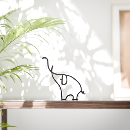 Picasso's Elephant - Line Art Figure