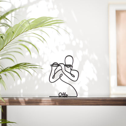 Anatolian Gift BoxPiccolo Player - Customized Line Art Figure