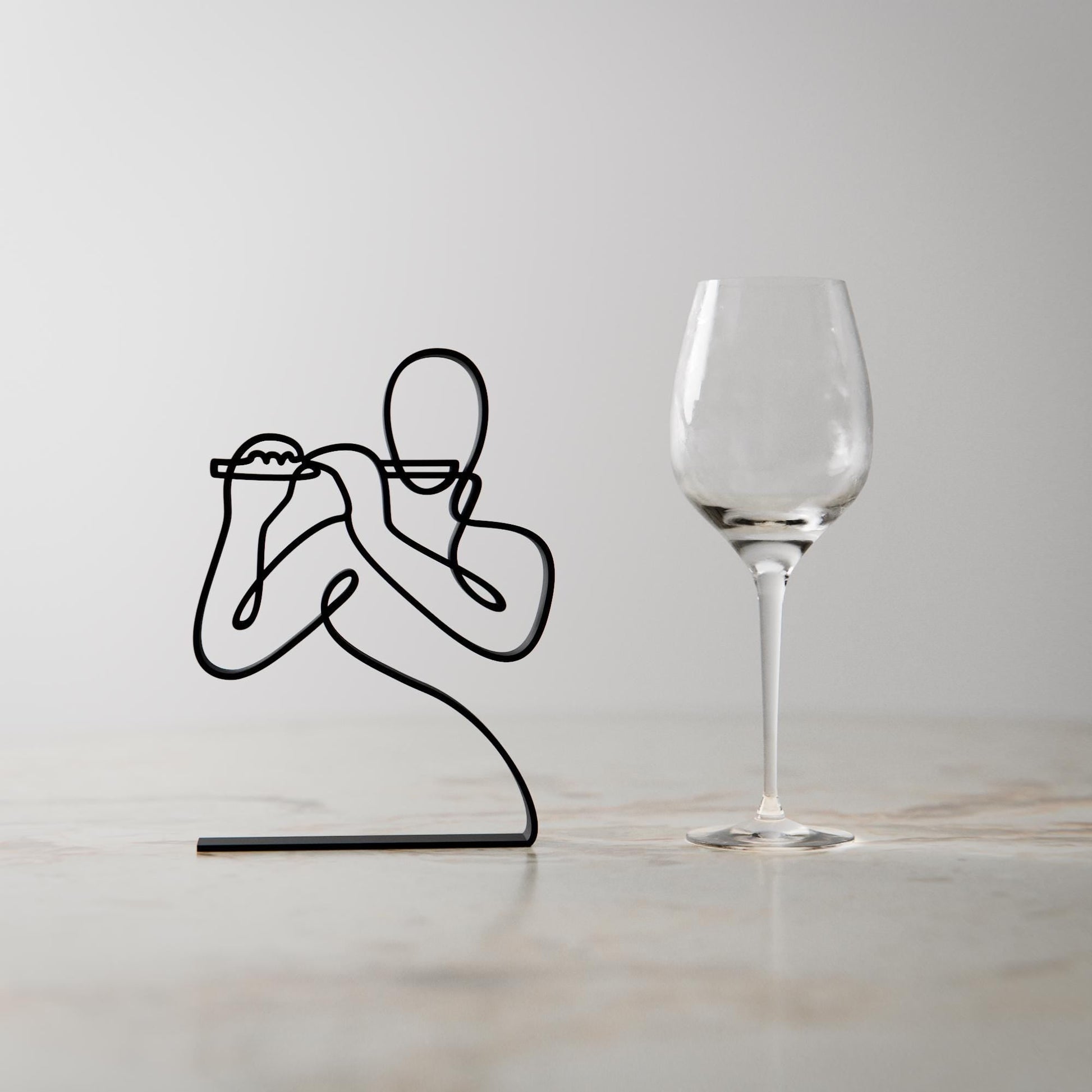 Anatolian Gift BoxPiccolo Player - Customized Line Art Figure