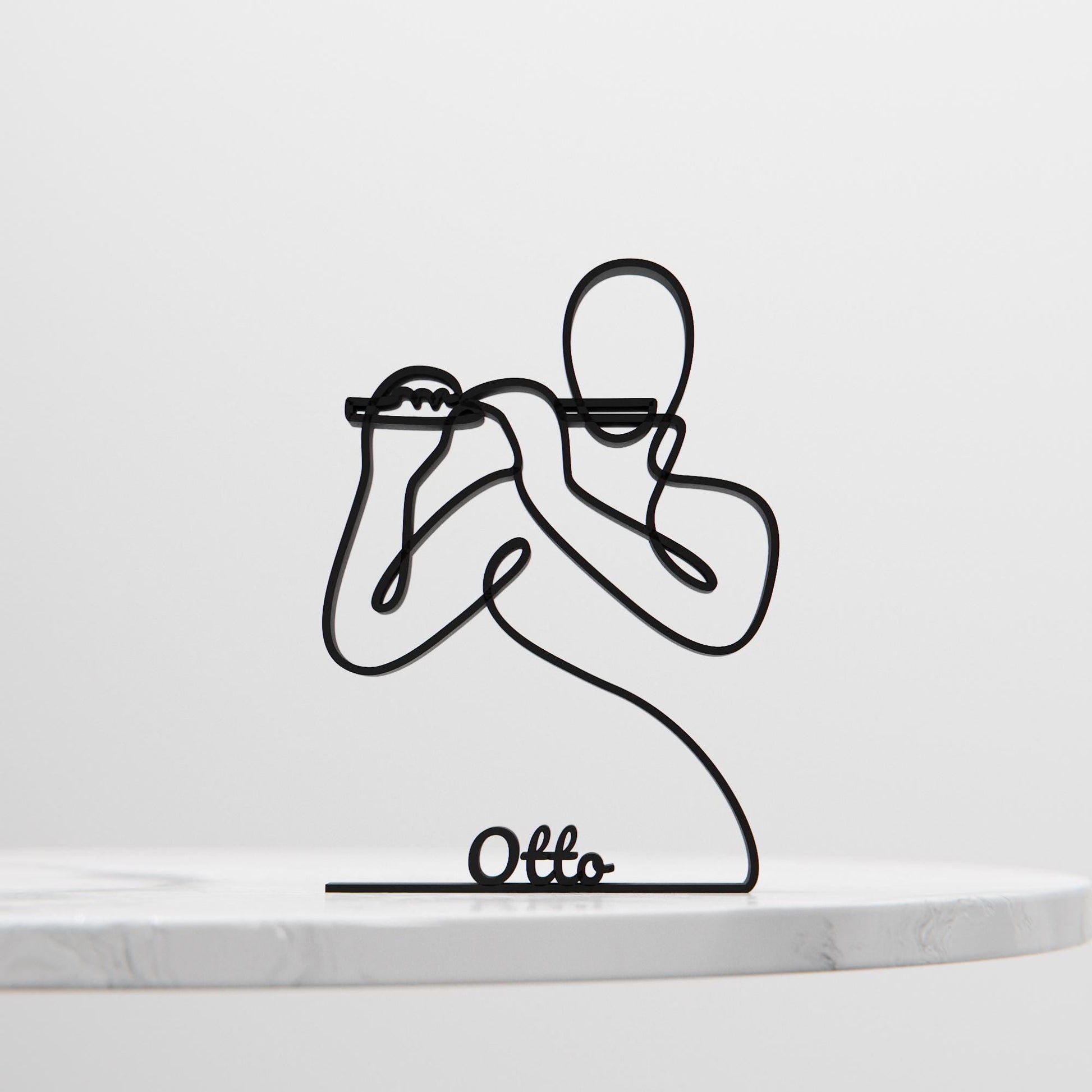 Anatolian Gift BoxPiccolo Player - Customized Line Art Figure