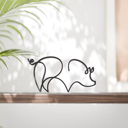 Anatolian Gift BoxPig - Line Art Figure