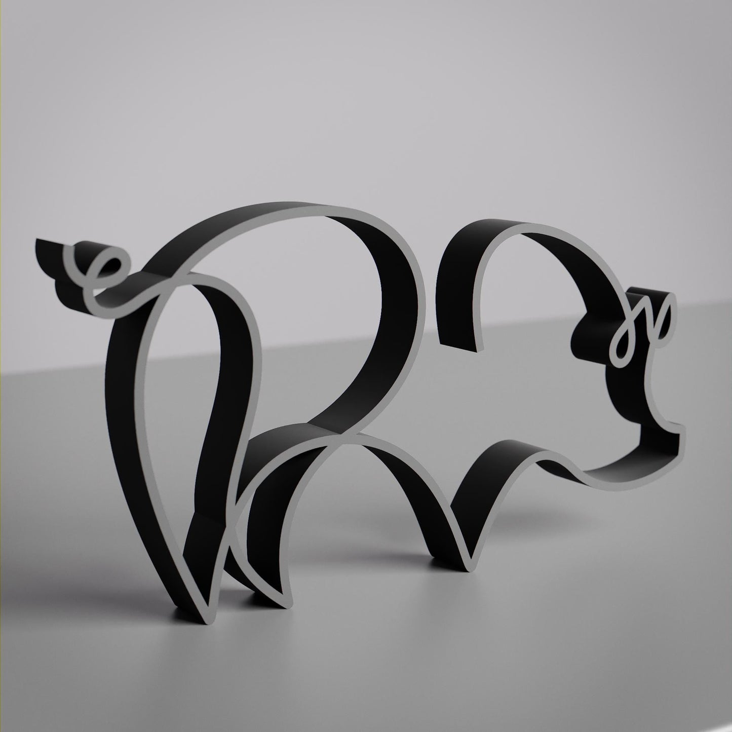 Anatolian Gift BoxPig - Line Art Figure