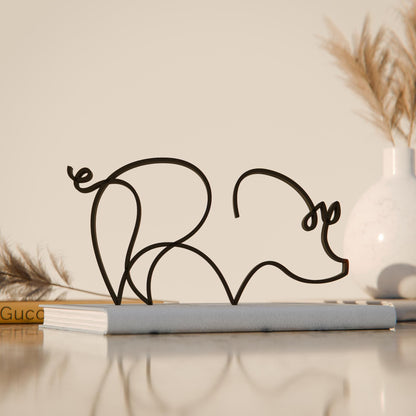Anatolian Gift BoxPig - Line Art Figure