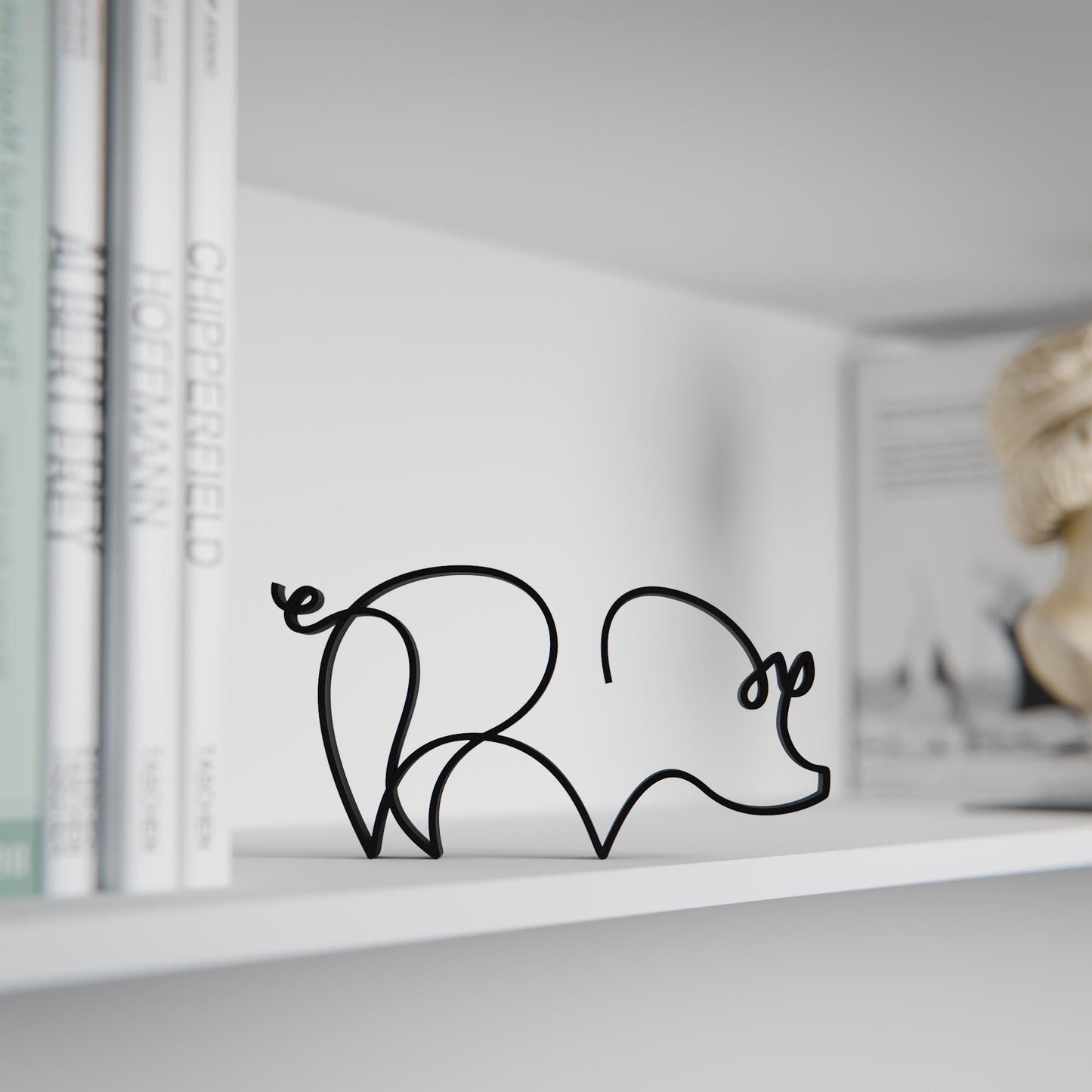 Anatolian Gift BoxPig - Line Art Figure