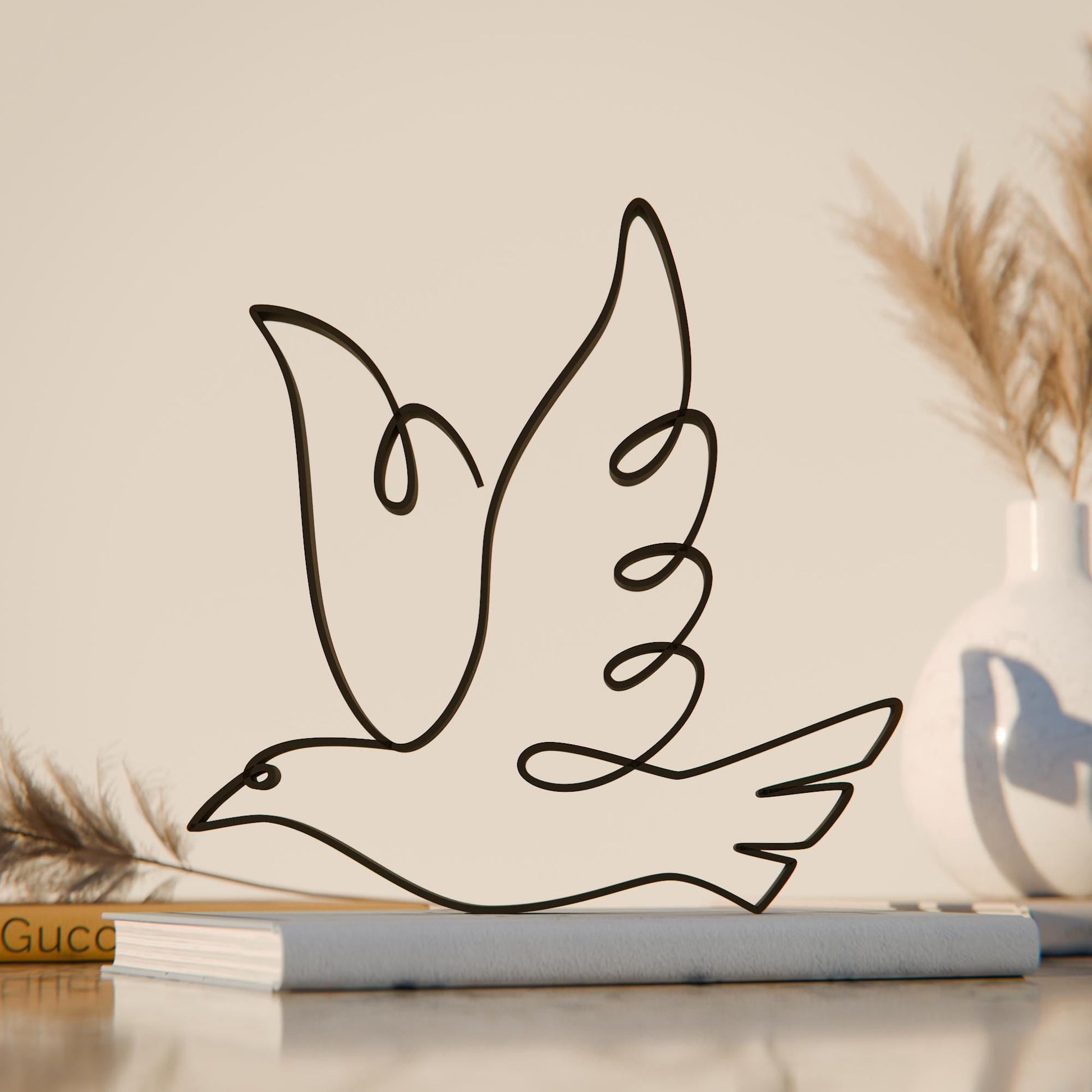 Anatolian Gift BoxPigeon - Line Art Figure