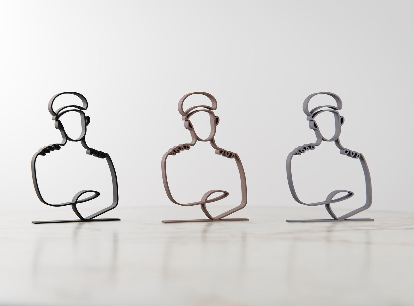 Anatolian Gift BoxPilot - Customized Line Art Figure