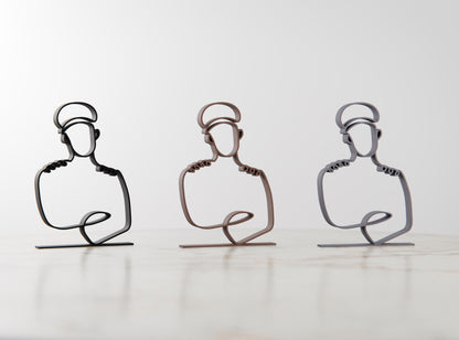 Anatolian Gift BoxPilot - Customized Line Art Figure