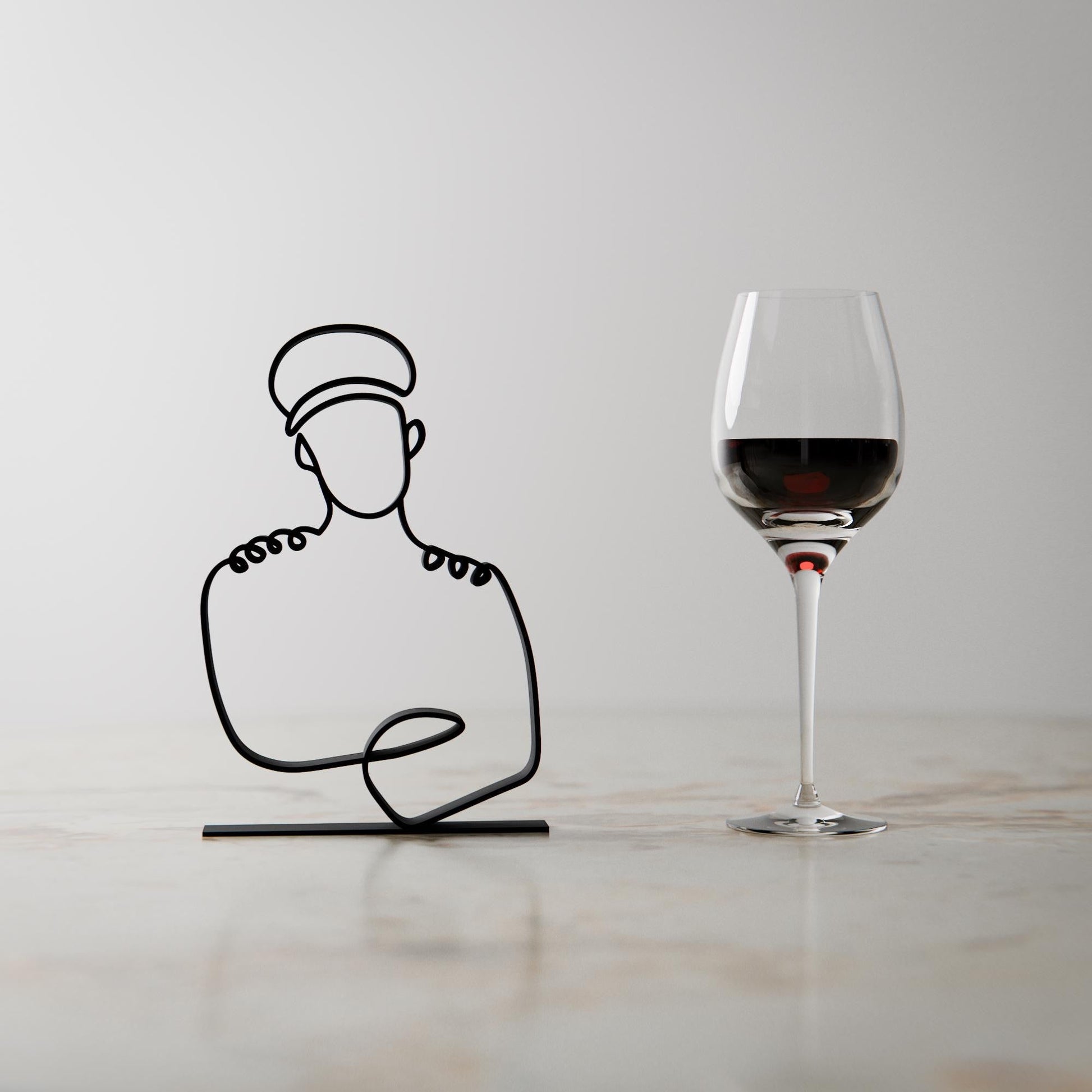 Anatolian Gift BoxPilot - Customized Line Art Figure